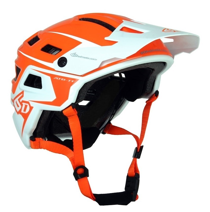 Mountain Bike Helmet Orange/Black (Extra Small to Small)
